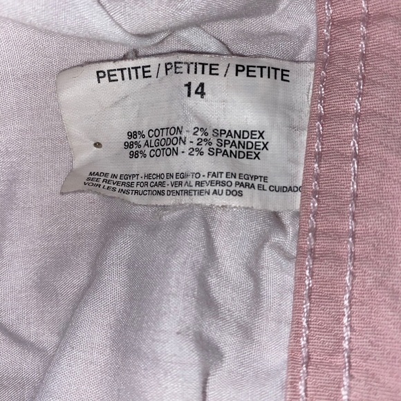 Bandolinoblu Stretch Capris in  PNK Size 14 Petals Petite - Picture 4 of 5